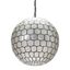 Black Capiz Globe Pendant Light with LED and Incandescent Options