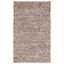 Ivory and Taupe Flat Woven Wool Area Rug, 4' x 6'