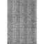 Reversible Rectangular Gray Synthetic 5' x 7' Easy-Care Rug