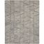 Artisanal Grey and White Hand-Tufted Wool Rectangular Area Rug, 8'3" x 11'6"