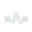 Clear Glass Food Storage Container Set with Lids, 18 Pieces