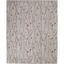 Gray Floral Synthetic Reversible 10' x 14' Area Rug