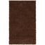 Athens Brown Shag Synthetic Area Rug, 4' x 6'