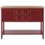 Transitional Egyptian Red Oak Sideboard with Storage