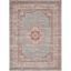 Enchanted Garden Blue Floral 9' x 12' Easy-Care Synthetic Rug