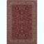 Ariana Red and Ivory Oriental Synthetic Area Rug 5'3" x 7'9"