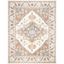 Elegant Ivory and Rust Hand-Tufted Wool Area Rug, 8' x 10'