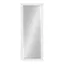 White Full Length Rectangular Wall Mirror with Beveled Edge