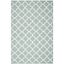 Safavieh Blue and Ivory Wool Geometric 6' x 9' Area Rug