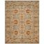 Heirloom Elegance Hand-Tufted Wool Area Rug in Beige, 9' x 12'