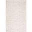 Ivory and Brown Abstract Hand-Tufted Wool Rug, 5' x 8'