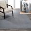 Gray Solid Low-Pile Machine-Washable 4' x 6' Area Rug