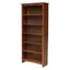 Espresso Adjustable Solid Wood Shaker Bookshelf