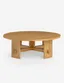 Saguaro 46" Round Light Oak Coffee Table