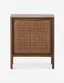 Coastal Breeze Brown Wash Mango and Cane Nightstand