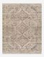 Amelie Blue and Beige Washable Chenille Area Rug