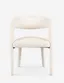 Omari Natural Leather Upholstered Wood Arm Chair