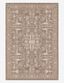 Taupe and Natural 4' x 6' Wool and Synthetic Rectangular Rug