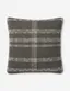 Amber Lewis x Loloi 18" Smoke and Natural Cotton Pillow with Down Insert