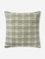 Madera 22'' Green Plaid Cotton Throw Pillow