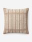 Marion Gold and Beige 22'' Handwoven Down Pillow