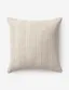 Ivory Handwoven Cotton 22'' x 22'' Pillow with Down Insert