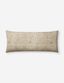 Natural and Wine 13" x 35" Lumbar Pillow with Down Insert