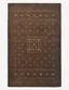 Hand-Knotted Brown Wool Geometric 8' x 10' Rug