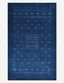 Navy Geometric Hand-Knotted Wool 8' x 10' Rug