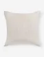 Natural Striped Square Throw Pillow