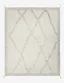 Gray Hand-Knotted Wool Geometric 8' x 10' Rug