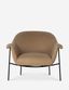 Palermo Nude Leather Contemporary Accent Chair