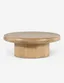 Contemporary Bolton 42" Round Burnished Wood Coffee Table