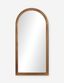 Truett Vintage Art Deco Smoked Acacia Full-Length Mirror