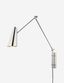 Polished Nickel 1-Light Adjustable Sconce with Cone Metal Shade