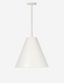 Elegant White Glass Outdoor Pendant Light - Minimalist Design