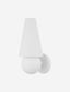 Elegant White Linen Tapered Shade Dimmable Wall Sconce