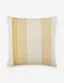 Kristian Gold Stripe 20"x20" Indoor/Outdoor Decorative Pillow