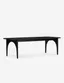 Luna Charcoal Reclaimed Wood 96" Contemporary Dining Table