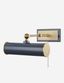 Acosta Aged Brass & Navy Dimmable Wall Picture Light with Plug