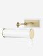 Aged Brass & Soft Off-White Dimmable Wall Picture Light with Adjustable Angle