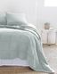 Antwerp Sky Blue King-Sized Cotton Quilted Coverlet