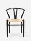Fairbanks Black/Natural Wood Windsor Back Side Chair
