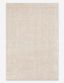 Elegant Gray Wool & Viscose Hand-Knotted 2'x3' Area Rug
