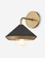 Marnie Aged Brass & Black Dimmable Direct Wired 1-Light Sconce