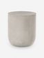 Contemporary Gray Concrete Round Side Table, 15.75"