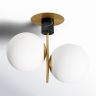 Drake 2 Light Glass Semi Flush Mount
